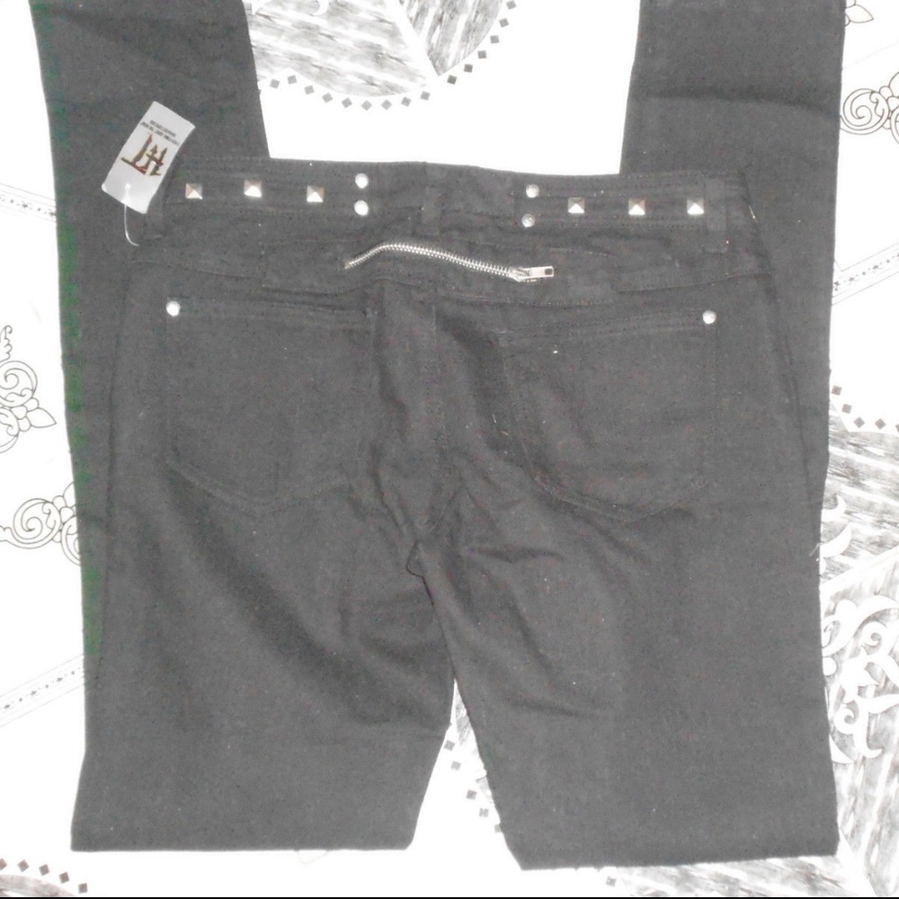 Ghosts & Angels Studded Black Skinny Jeans Sz 9